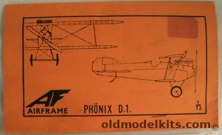 Airframe 1/72 Phonix D.1 (D-1), 13 plastic model kit